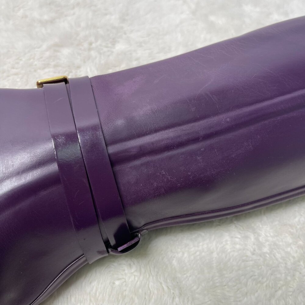 Hunter Women's Purple Andora Mid Calf Pull On Rain Boots Shoes Size 7 - Picture 15 of 16